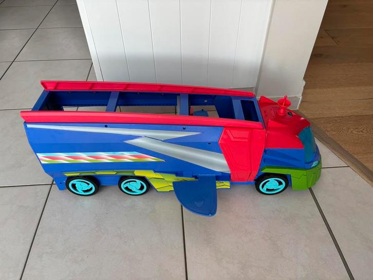 Pj masks speelset - openklapbare vrachtwagen, Kinderen en Baby's, Speelgoed | Actiefiguren, Zo goed als nieuw, Ophalen