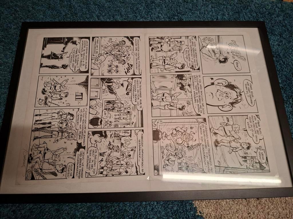 Originele pagina Jan Bosschaert,  urbanus De Geverniste vern, Ophalen of Verzenden