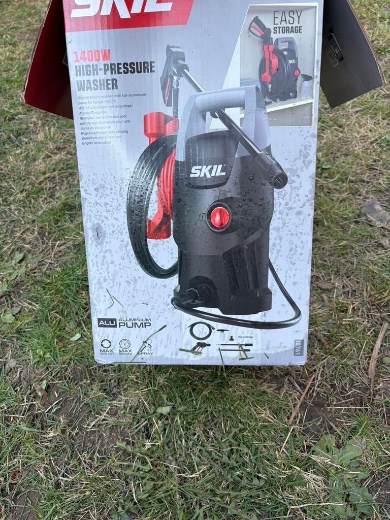 Skil zo goed als nieuwe hogedrukreiniger, Jardin & Terrasse, Nettoyeurs haute pression, Enlèvement ou Envoi, Comme neuf, Électrique