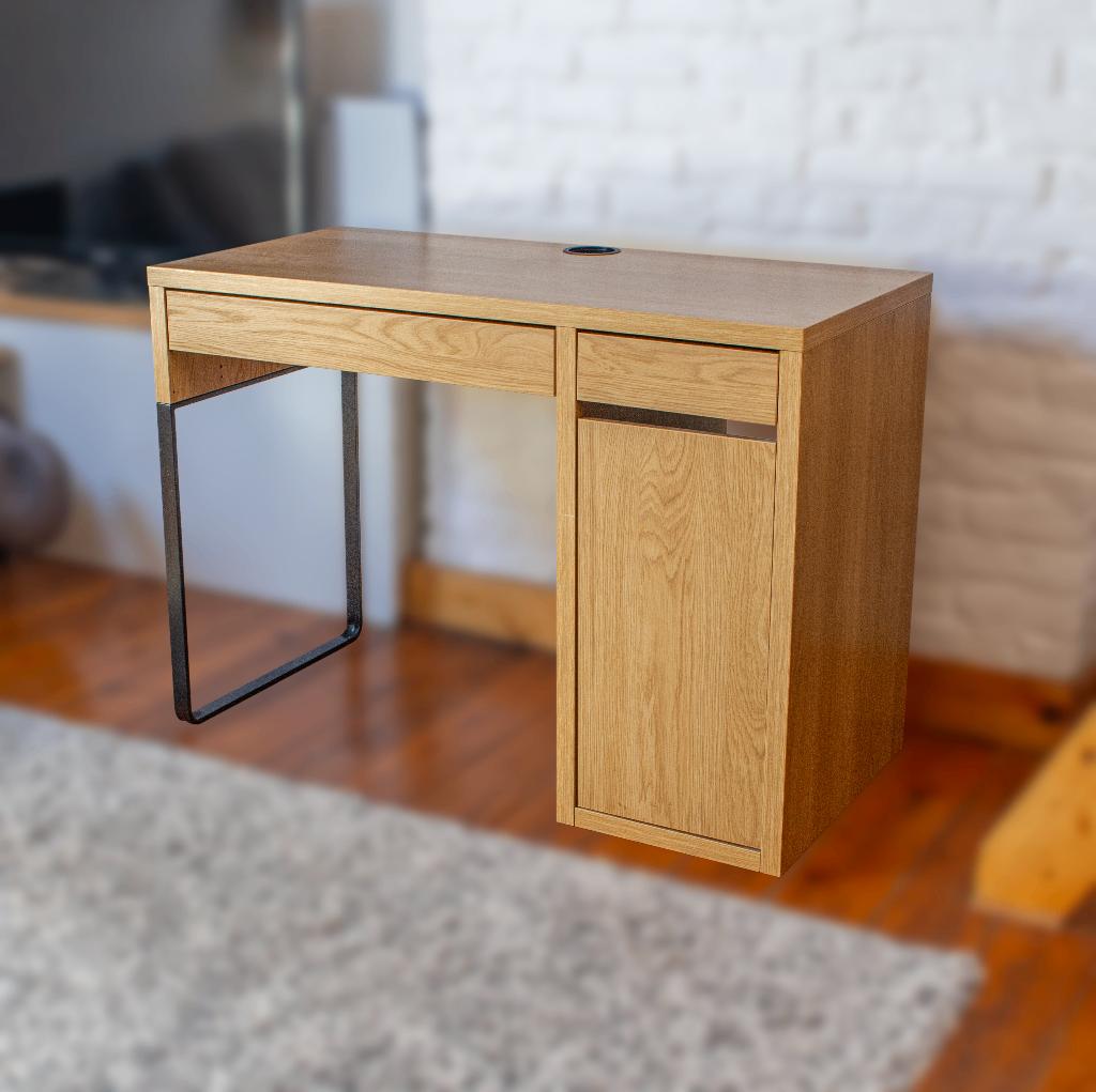 Bureau Ikea MICKE, Maison & Meubles, Bureaux, Comme neuf, Bureau enfant, IKEA, Scandinave, Panneau de particules ou MDF, Brun