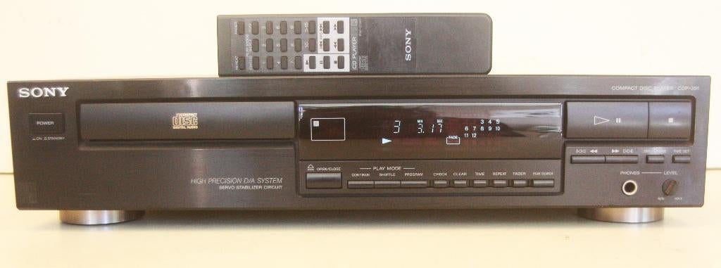 Sony CDP-391 CDspeler Met Afstandsbediening / Made In France, TV, Hi-fi & Vidéo, Lecteurs CD, Enlèvement ou Envoi, Comme neuf