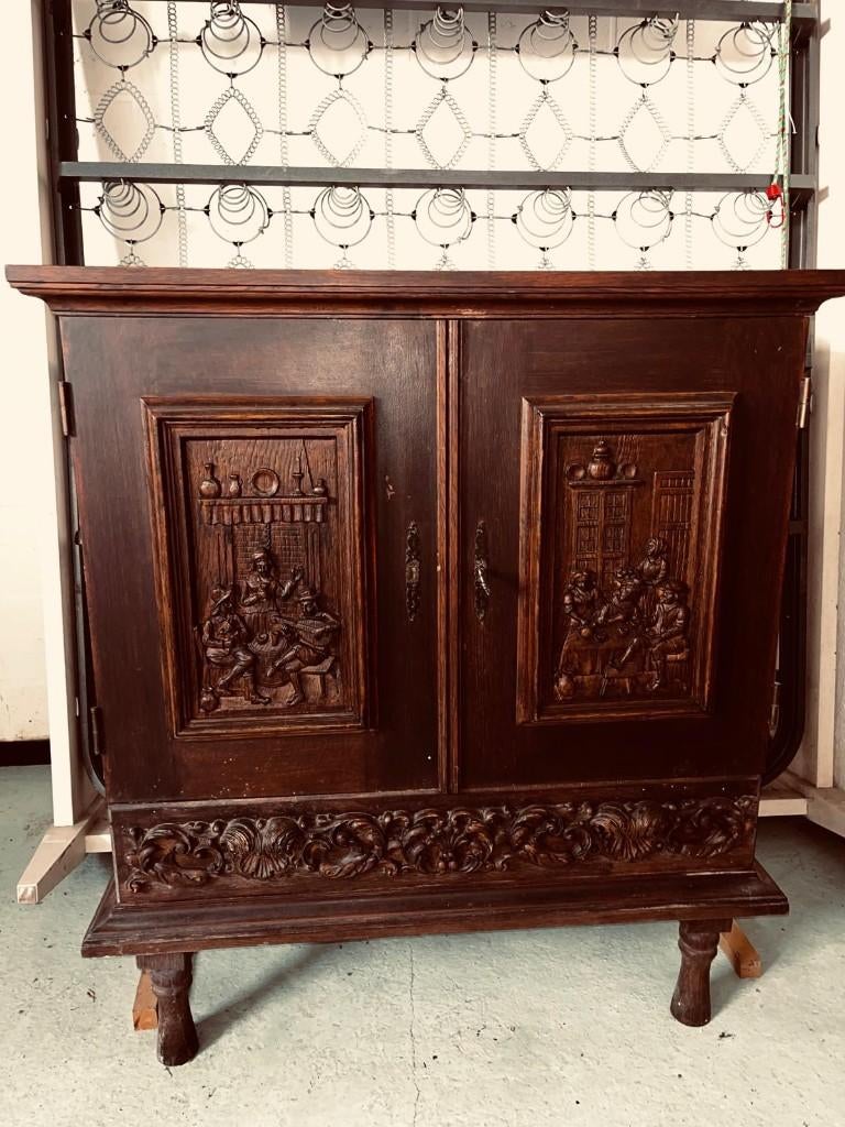 Armoire Commode "Paysanne" ancienne - en chêne, Enlèvement