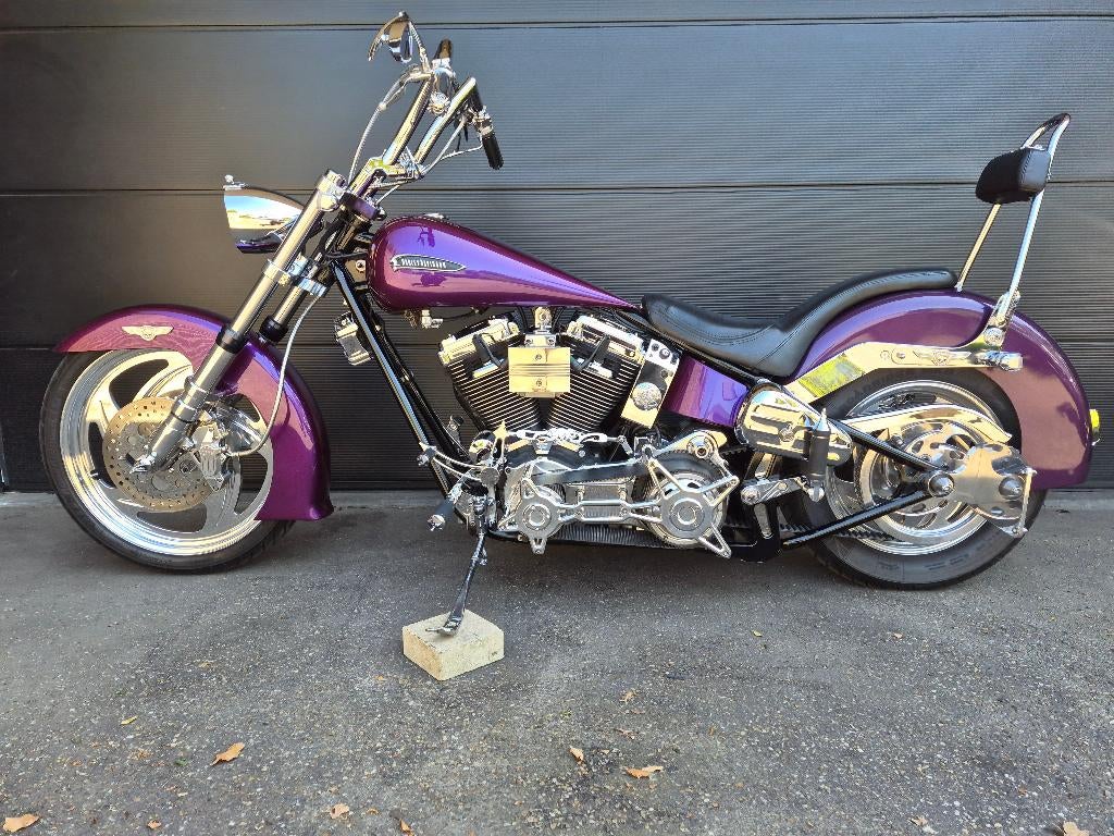 CUSTOM HARLEY SOFTAIL EVO 1340, Motos, Entreprise, Occasion, Plus de 35 kW, 2 cylindres