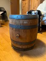 Klein, zwaar eieken vatje 40cm diameter 47 hoog, Ophalen, Gebruikt