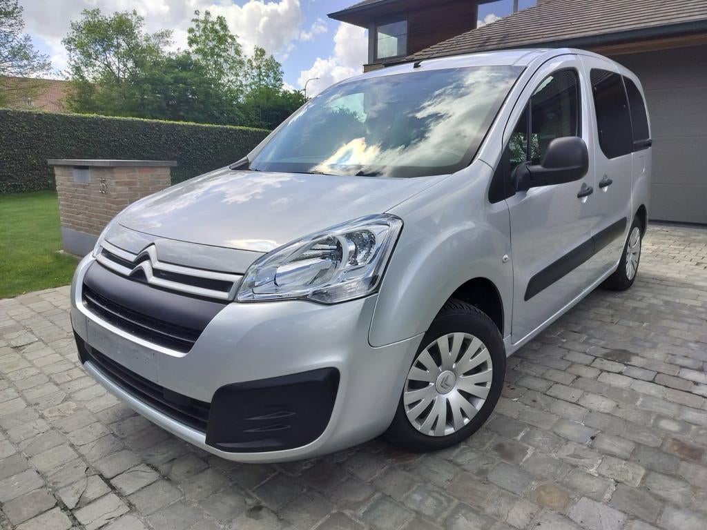 BERLINGO 5-ZIT DIESEL 2017 MET 66000KM + 1J GARANTIE, Autos, Argent ou Gris, Euro 6, Entreprise, Boîte manuelle