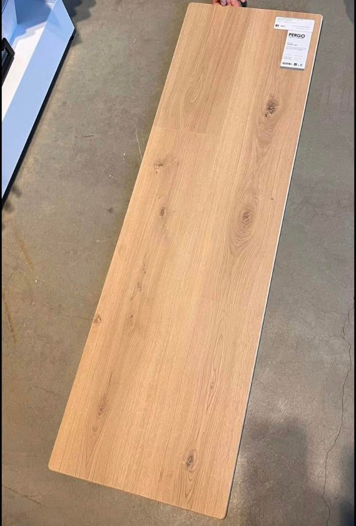 Pergo laminaat - Nieuw in verpakking, Maison & Meubles, Ameublement | Revêtements de sol, Neuf, Aggloméré, Crème, Beige, Brun