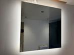 Badkamerspiegel 60x60cm met verlichting en ontwaseming, Enlèvement, Comme neuf