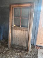 Porte en bois de 1 m de large x 1,95 m de haut, 75 à 150 cm, Chambranle de porte, Enlèvement, Utilisé