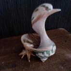 Unieke vintage zwaan in scelp met vorkjes in schelp, Verzenden