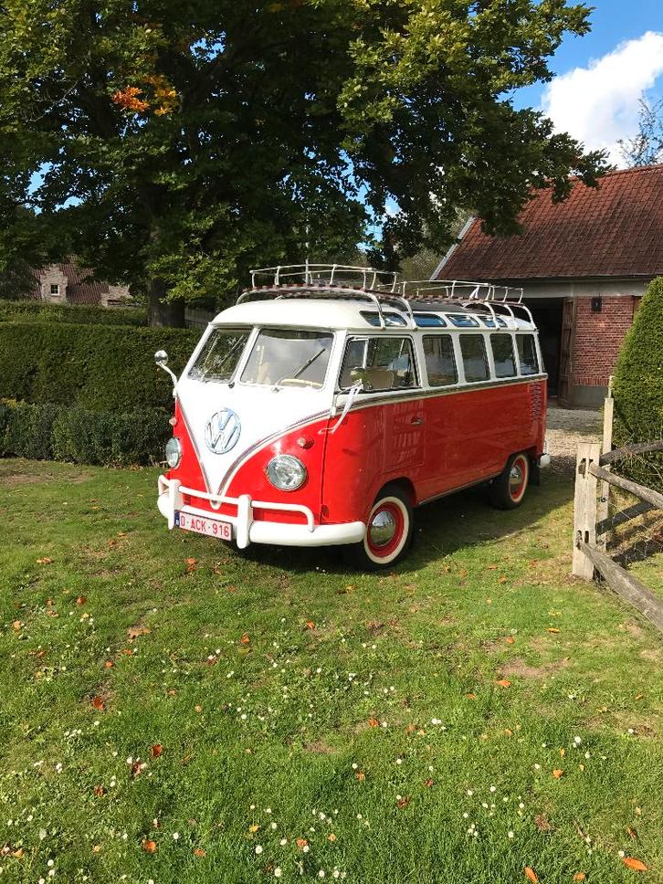 Volkswagen T1 oldtimer samba bus, Auto's, Volkswagen, Particulier, Benzine, Monovolume, 5 deurs, Handgeschakeld, Overige kleuren