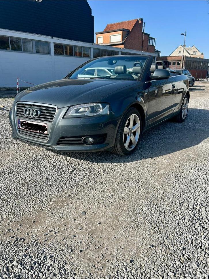 Audi A3 cabrio 1.6 Tdi S-line, Auto's, Audi, Particulier, A3, Diesel, Euro 5, Cabriolet, 3 deurs, Handgeschakeld, Blauw, Zwart