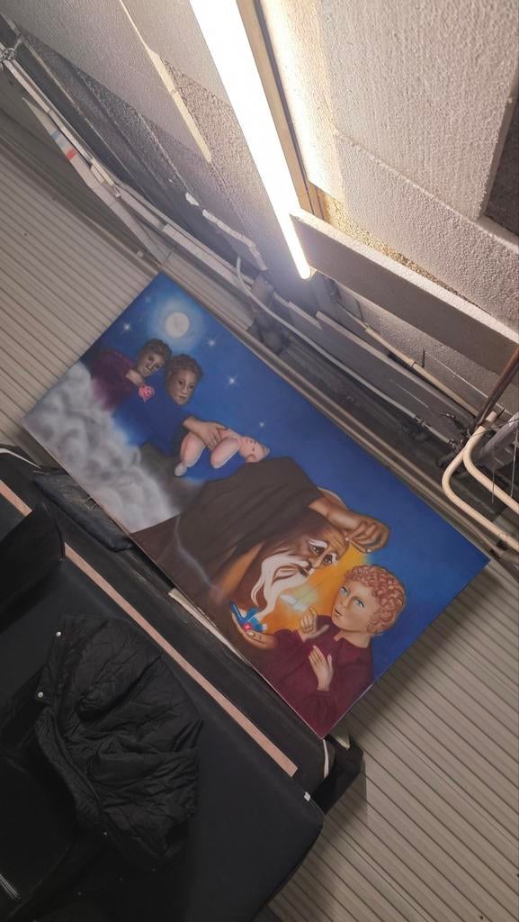 “Uniek handgemaakt XXL schilderij / muurdecoratie”, Ophalen of Verzenden