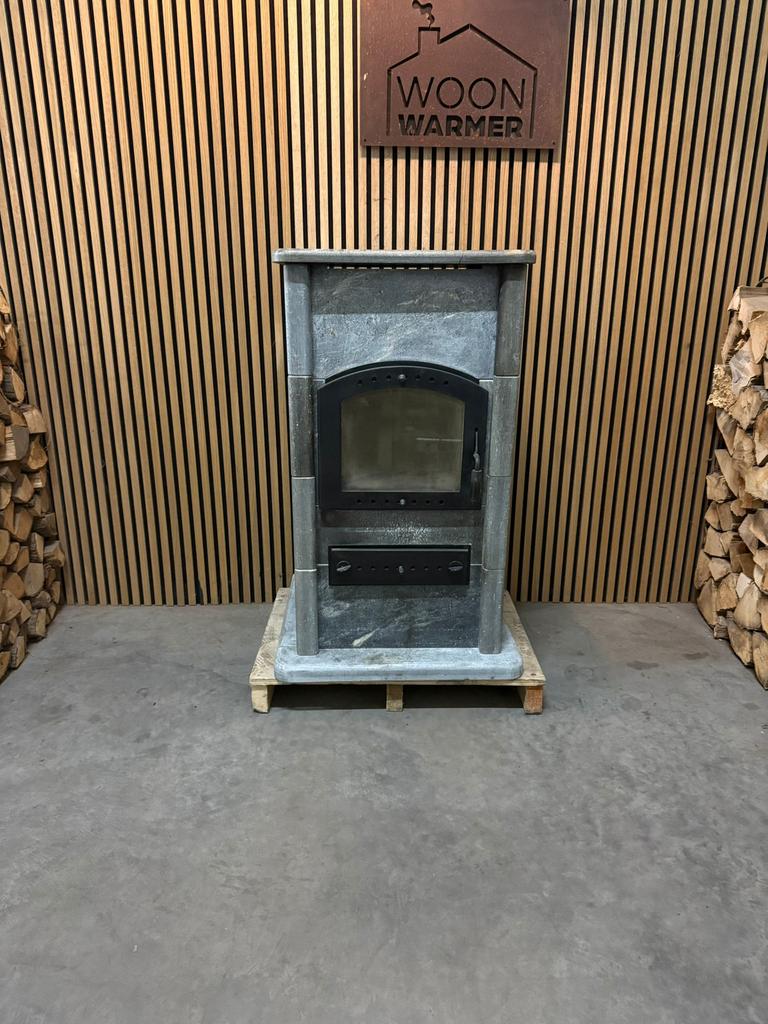 Poêle à stéatite 26041 Apollo 7 kW, Maison & Meubles, Poêles, Utilisé, Autoportant, Poêle à bois, Bois, Enlèvement