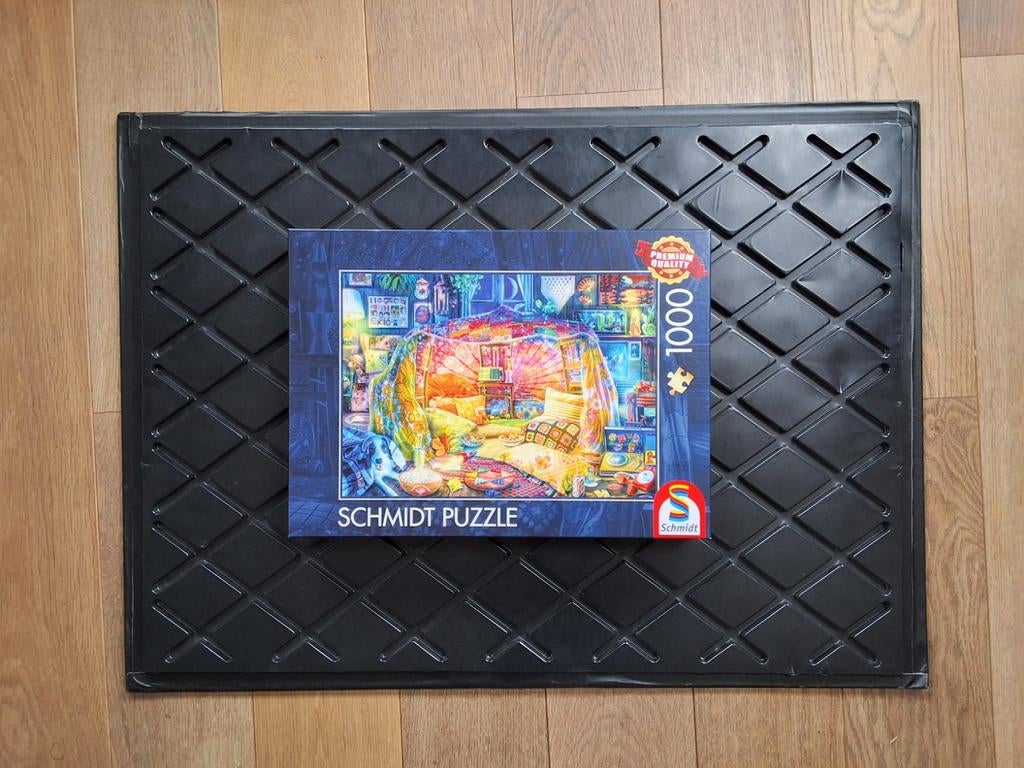 Schmidt Puzzel - Sfeervolle Schuilplaats, Hobby en Vrije tijd, Ophalen of Verzenden, 500 t/m 1500 stukjes, Zo goed als nieuw, Legpuzzel