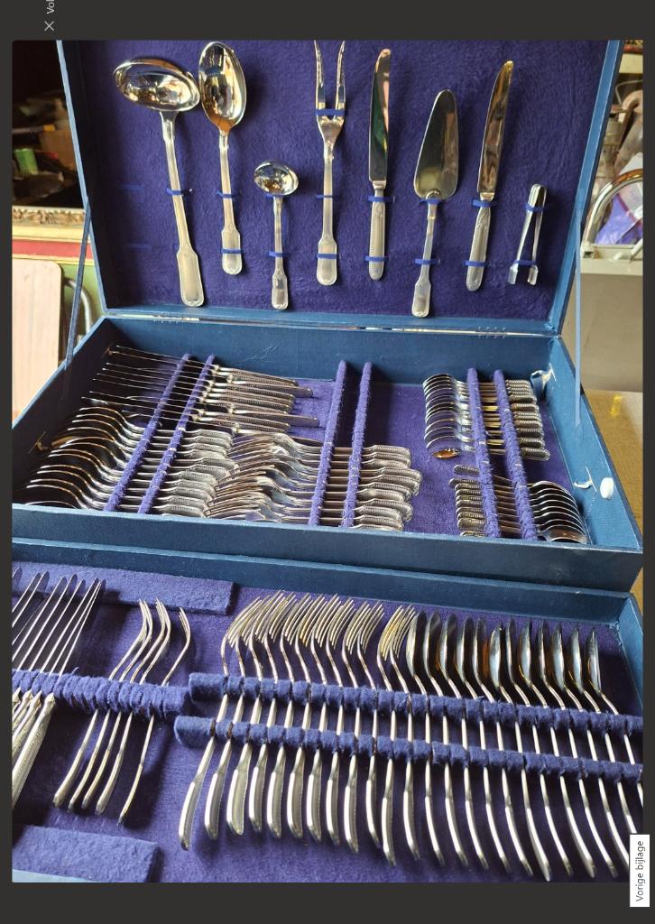 108 INOX delige bestekkoffer, Ophalen of Verzenden, Zo goed als nieuw, Bestekset, Inox of Chroom