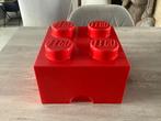 Boîte de rangement rouge Lego (15x24 cm), Enlèvement ou Envoi, Comme neuf, Briques en vrac, Lego