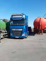 DAF XF 530 FT, Auto's, Automaat, Achterwielaandrijving, Blauw, Leder en Stof