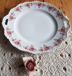 Vintage taartschaal, roze bloemetjes, Seltmann Weiden, Gebruikt, -, -, Ophalen of Verzenden