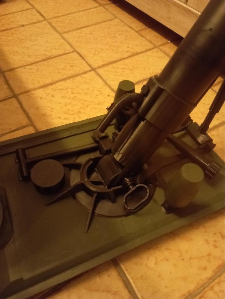 Duitse 5 cm mortier reproductie, Collections, Objets militaires | Seconde Guerre mondiale, Enlèvement ou Envoi, Armée de terre