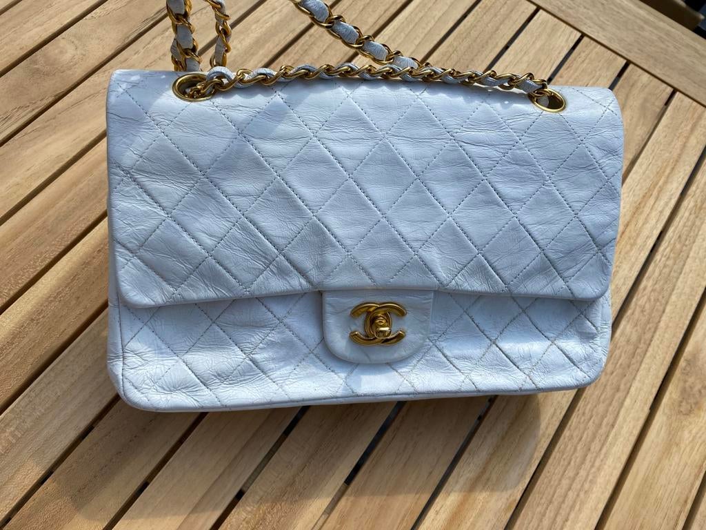 Chanel Flap bag, Ophalen, Gebruikt, Wit