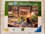 puzzle de grandes pièces John Deere Ravensburger (nr1884a), Enlèvement ou Envoi, 500 à 1500 pièces, Comme neuf, Puzzle