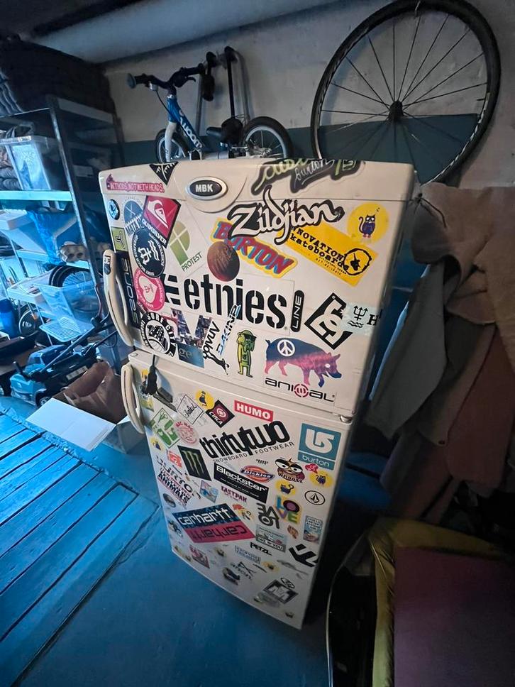 Ijskast + diepvries, Elektronische apparatuur, Koelkasten en IJskasten, Gebruikt, Met vriesvak, Ophalen