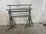 Metser stelling , schragen, Ophalen, Gebruikt