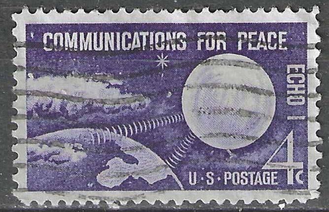 USA 1960 - Yvert 708 - Echo I - Voor de Vrede (ST), Postzegels en Munten, Postzegels | Amerika, Gestempeld, Verzenden