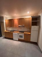 Te koop keuken + machines, Ophalen, Gebruikt, Bruin, Enkelwandige keuken