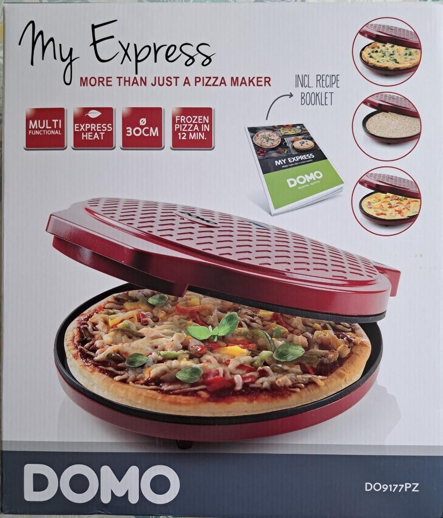 Pizza maker Domo My Express- Appareil Pizza Omelettes Crêpes, Jardin & Terrasse, Enlèvement, Comme neuf, Domo
