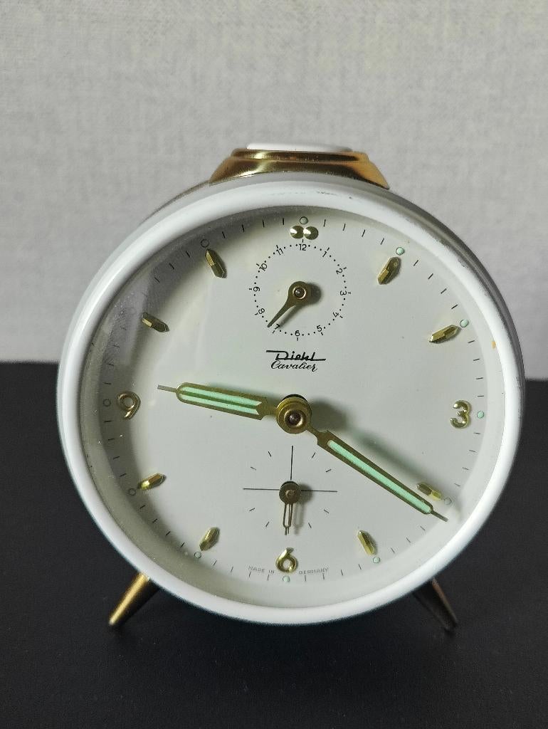 Vintage Diehl Cavalier wekker, Ophalen of Verzenden, Zo goed als nieuw