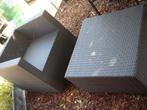 tuinzetel+voetbank met afneembare kussens- nette staat, Tuin en Terras, Ophalen, Gebruikt