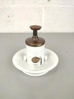 Antiek porseleinen pomp inktstel, Antiquités & Art, Enlèvement ou Envoi