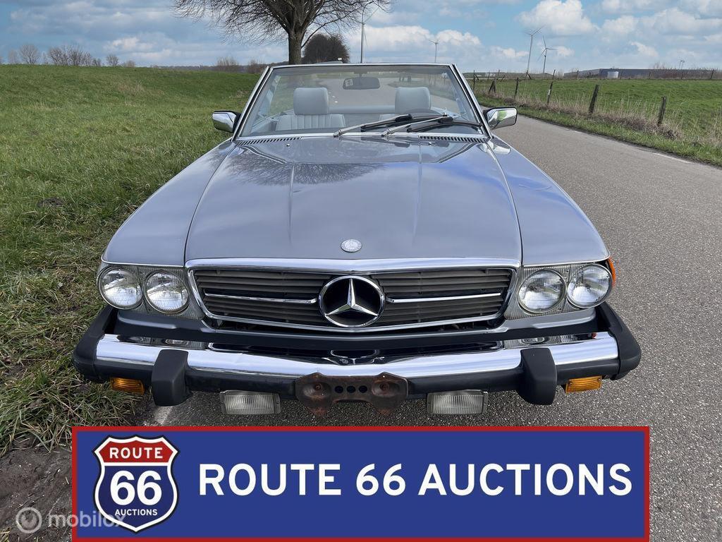 Mercedes-Benz 380 SL | 1982 | Route 66 Auctions, Auto's, Zwart, Mercedes-Benz, Bedrijf, Handgeschakeld