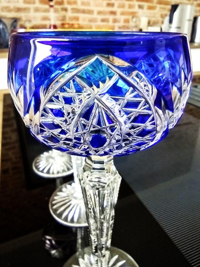 Val Saint Lambert trois verres liqueur HF164 Hubert Fouarge, Antiquités & Art, Antiquités | Verre & Cristal, Enlèvement ou Envoi