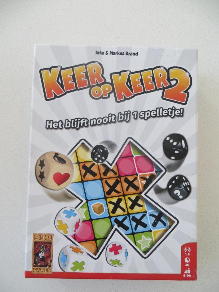 Keer op keer 2 (999 Games), Hobby en Vrije tijd, Gezelschapsspellen | Bordspellen, Gebruikt, Een of twee spelers, Drie of vier spelers