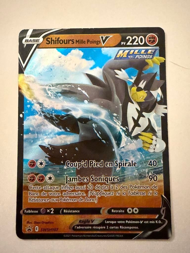 Carte v shifours mille poing, Enlèvement, Comme neuf