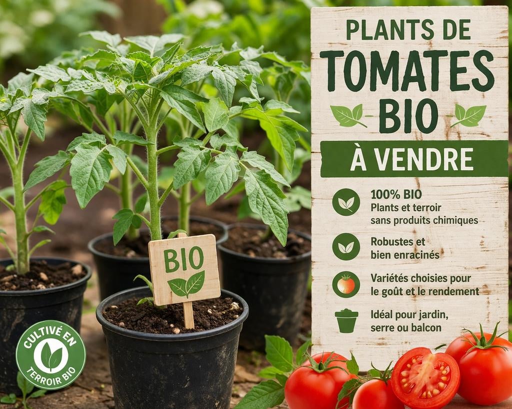 Plants Tomates bio, Jardin & Terrasse, Plantes | Jardin
