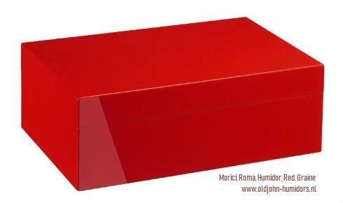 MORICI ROMA RED GRAIN DIGITALE HUMIDOR top merk humidor  h69, Verzamelen, Rookartikelen, Aanstekers en Luciferdoosjes, Nieuw, Tabaksdoos of Verpakking