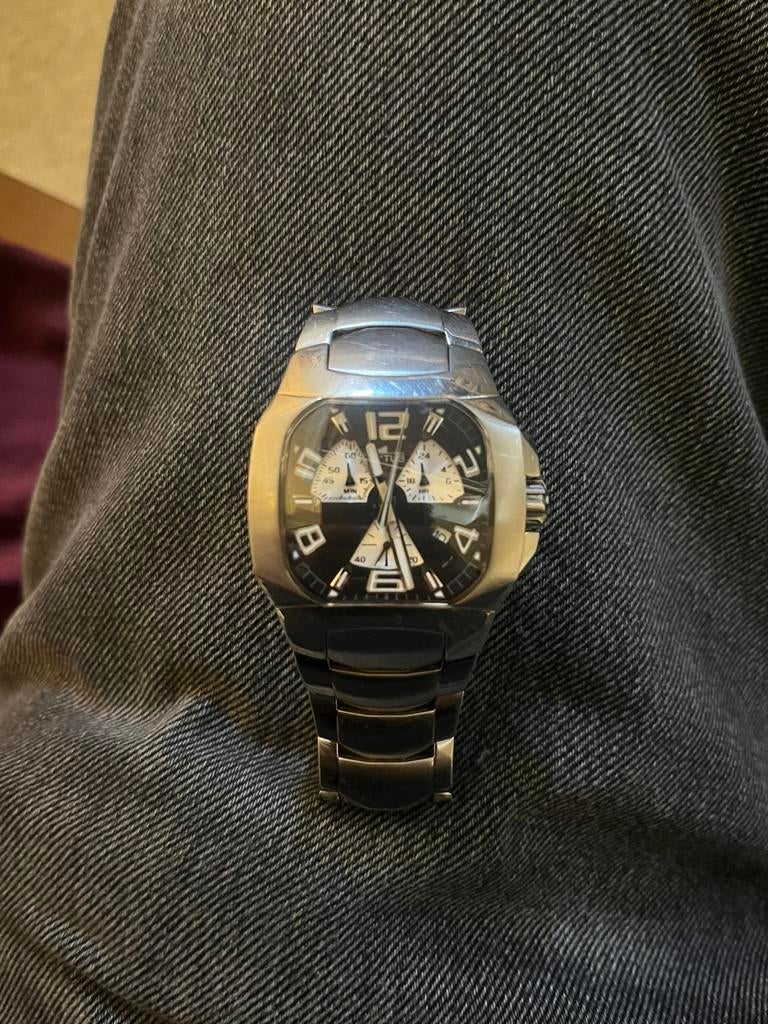 Lotus horloge, Met bandje, Polshorloge, 1960 of later, Zilver