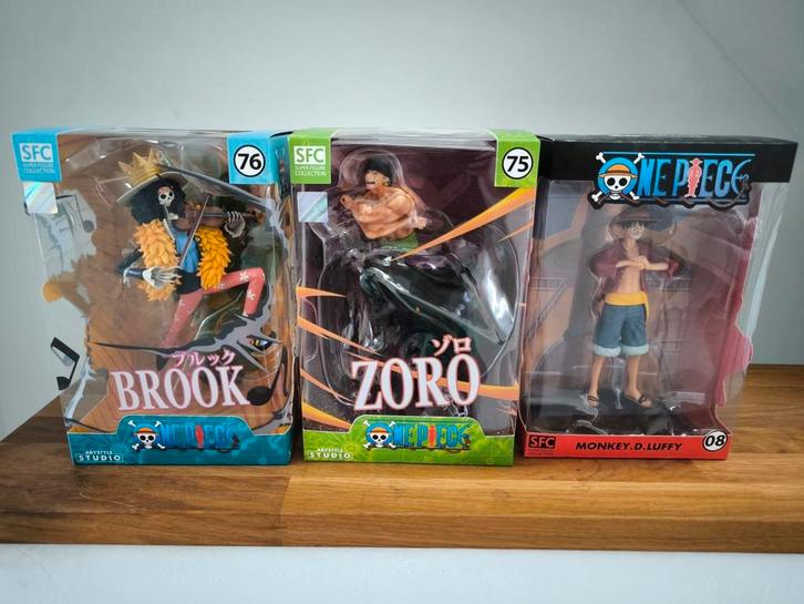ONE PIECE - Figurines de Brook , Zoro et Luffy (SFC), Verzamelen, Beelden en Beeldjes, Nieuw, Ophalen of Verzenden