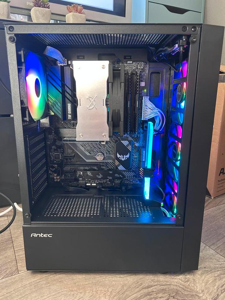 PC + Monitor 24" 64GB ddr4 ram, 5600G, 1500GB ssd+hdd, 80+ S, Computers en Software, Desktop Pc's, Zo goed als nieuw, 4 Ghz of meer