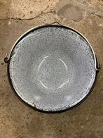 Oude grote emaille ketel, Antiek en Kunst, Ophalen