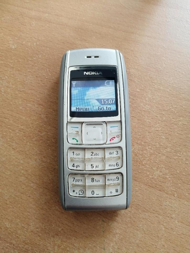 MOET NU WEG!! VINTAGE NOKIA 1600 GRIJSZILVER ORIGINEEL GSM, Telecommunicatie, Overige Telecommunicatie, Gebruikt, Ophalen of Verzenden
