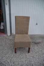 4 rieten stoelen, Ophalen, Gebruikt, Bruin, Riet of Rotan