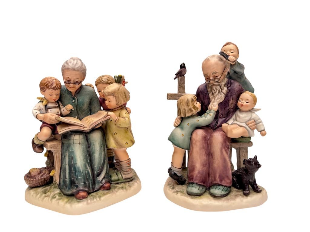 Paar M.I.Hummel beeldgroepen 620 / 621, Collections, Statues & Figurines, Comme neuf, Hummel, Enlèvement