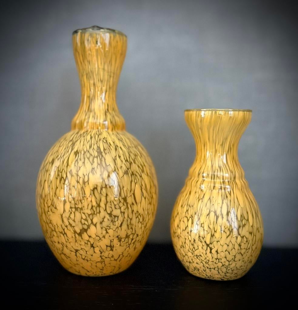 Set van 2 gele vaasjes, Ophalen, Nieuw, Geel, Minder dan 50 cm