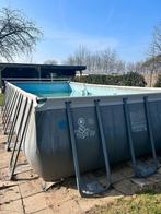 Intex zwembad incl. warmtepomp, zandfilter en solar bol, 200 à 400 cm, Enlèvement, Utilisé, Rectangulaire