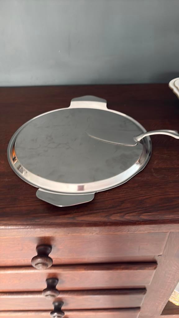 Plat inox tarte, Enlèvement ou Envoi, Comme neuf