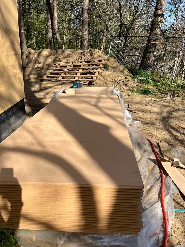 Agepan dampopen uitstijvingsplaten - nieuw, Doe-het-zelf en Bouw, Hout en Planken, Nieuw, 250 tot 300 cm, Minder dan 25 mm, Ophalen